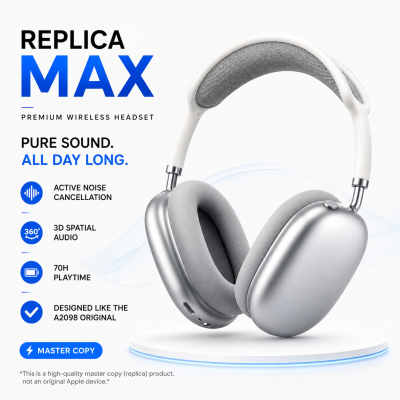 AirPods Max Wireless Over-Ear Headset (Premium Master Copy) – Model A2098 with Active Noise Cancellation, Spatial Audio & Long Battery Life
